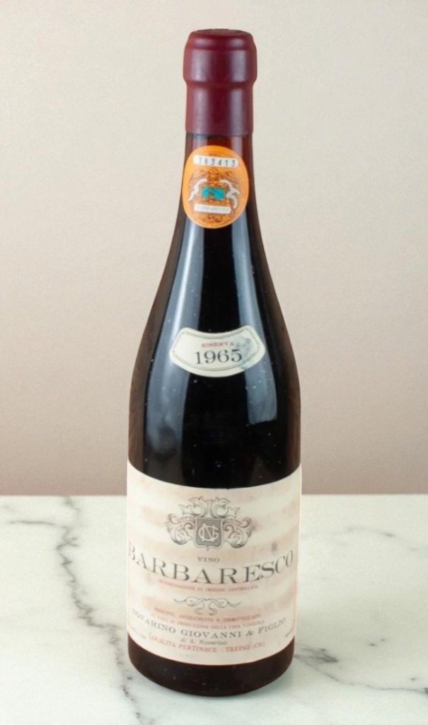 1965 Barbaresco Riserva Novarino Giovanni e Figlio