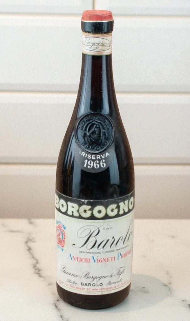 1966 Barolo Riserva Giacomo Borgogno