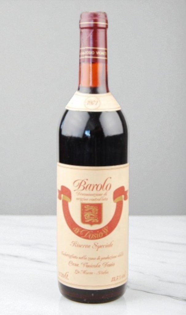 1971 Barolo Dosio Riserva Speciale