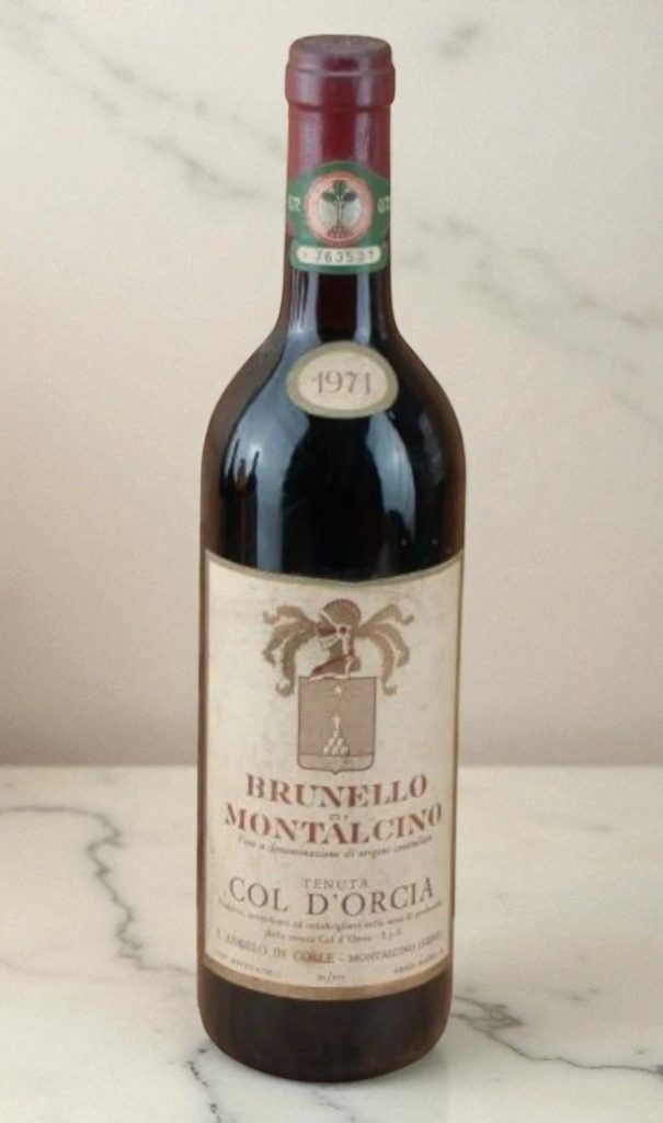 1971 Brunello di Montalcino Tenuta Col D'Orcia