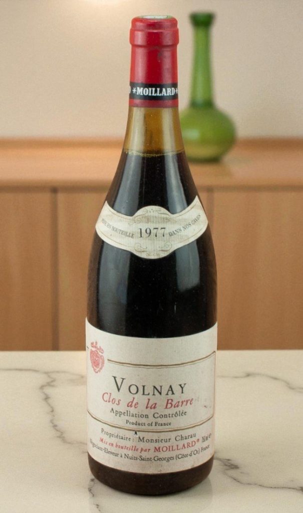 1977 Volnay Clos de la Barre Moillard