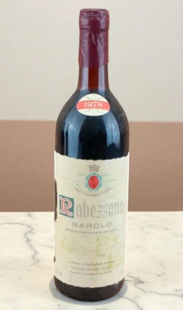 1978 Barolo Rabezzana