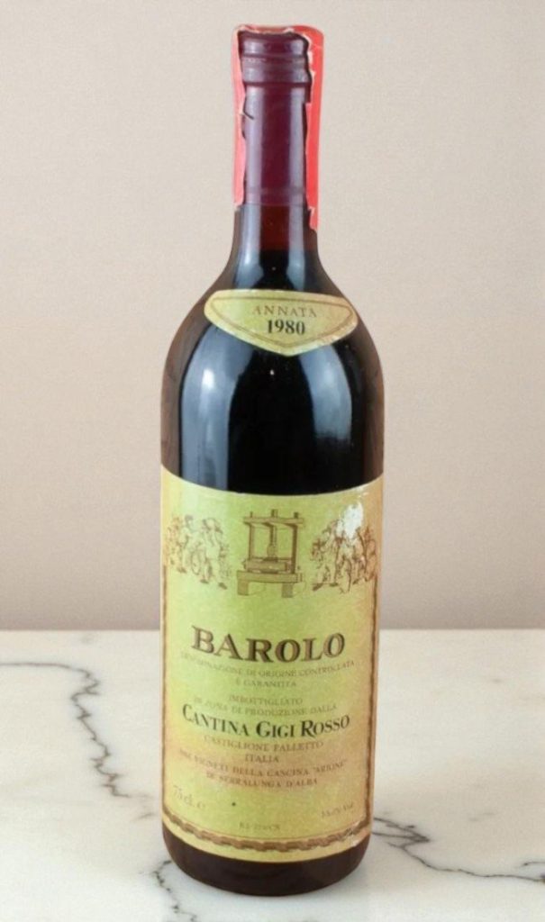 1980 Barolo Gigi Rosso Cascina Airone