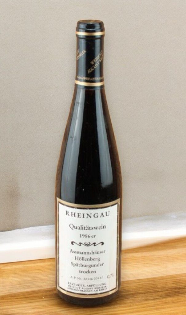 1986 Assmannhäuser Höllenberg Spätburgunder trocken