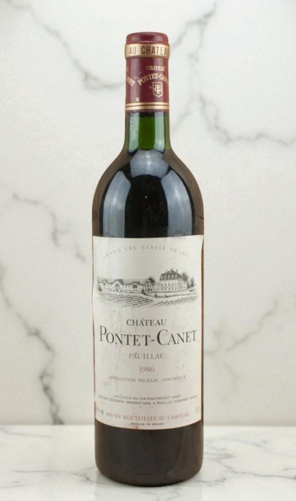 1986 Chateau Pontet Canet