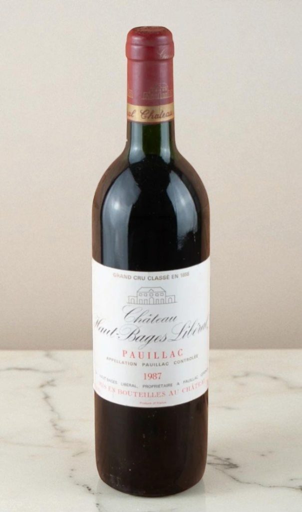 1987 Chateau Haut Bages Liberal