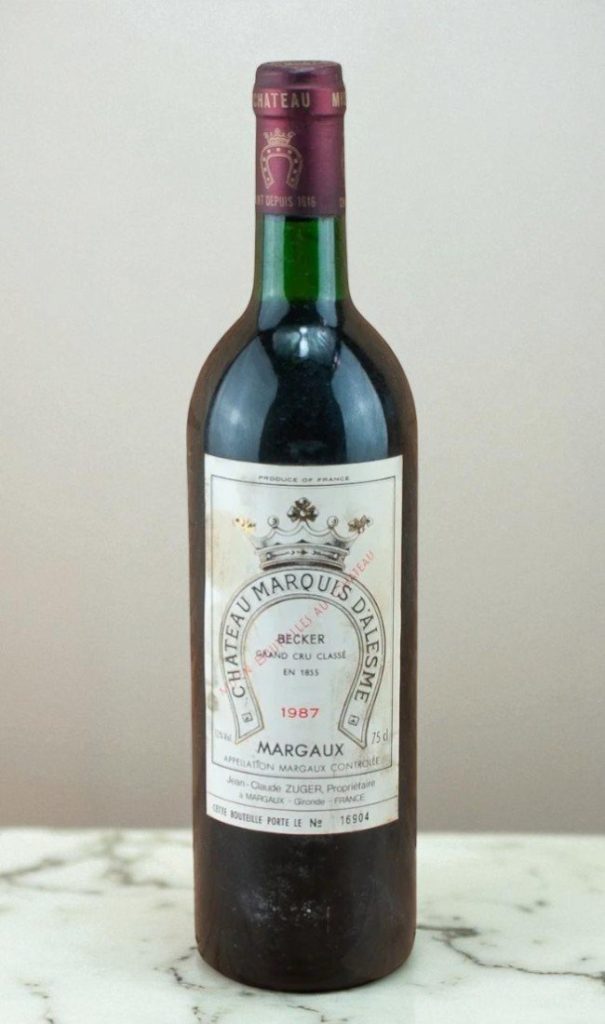 1987 Chateau Marquis d Alesme Becker