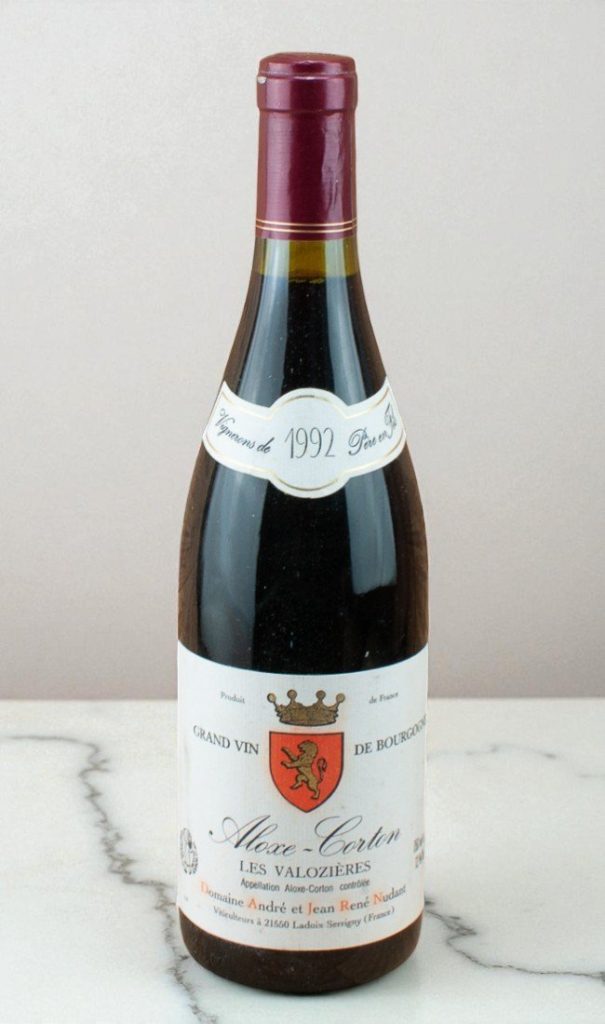 1992 Aloxe Corton Les Valozières 1er Cru Domaine Nudant