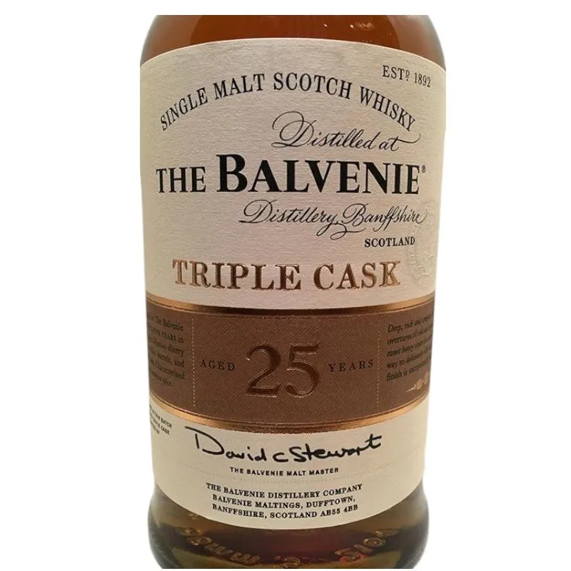 Balvenie 25 Year Old Triple Cask