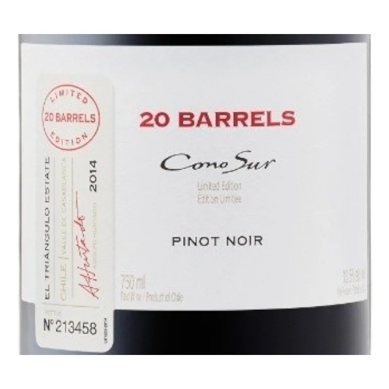 Cono Sur 20 Barrels Syrah 2015