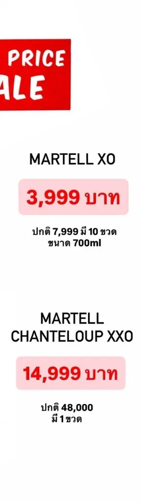 Martell Chanteloup XXO Cognac 700ml