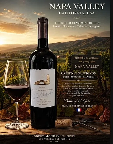 Robert Mondavi Winery Cabernet Sauvignon 2022 Napa Valley 750ml